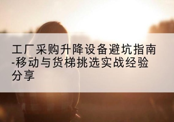 新化移动式升降机怎么选-工厂采购升降设备避坑指南-移动与货梯挑选实战经验分享